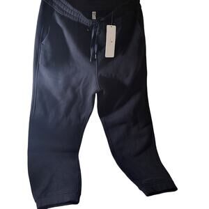 CRZ YOGA Womens XL 14 Black Sweatpants Joggers Loung Pants Pockets High Rise